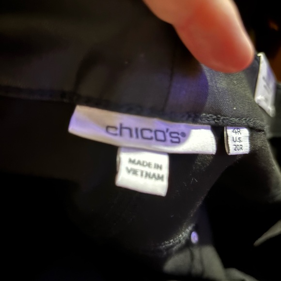 Chico's Womens Dark faux Leather look Jeans - Picture 10 of 15